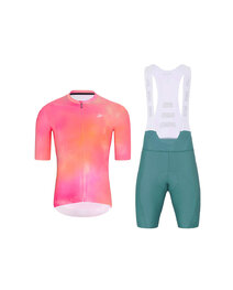 HOLOKOLO maillot corto y pantalón corto - COSMA - azul/naranja/rosa